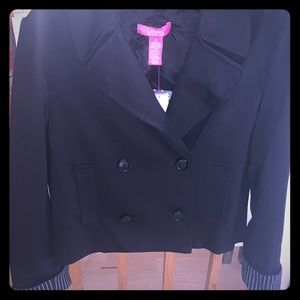 Catherine Malandrino cropped black blazer